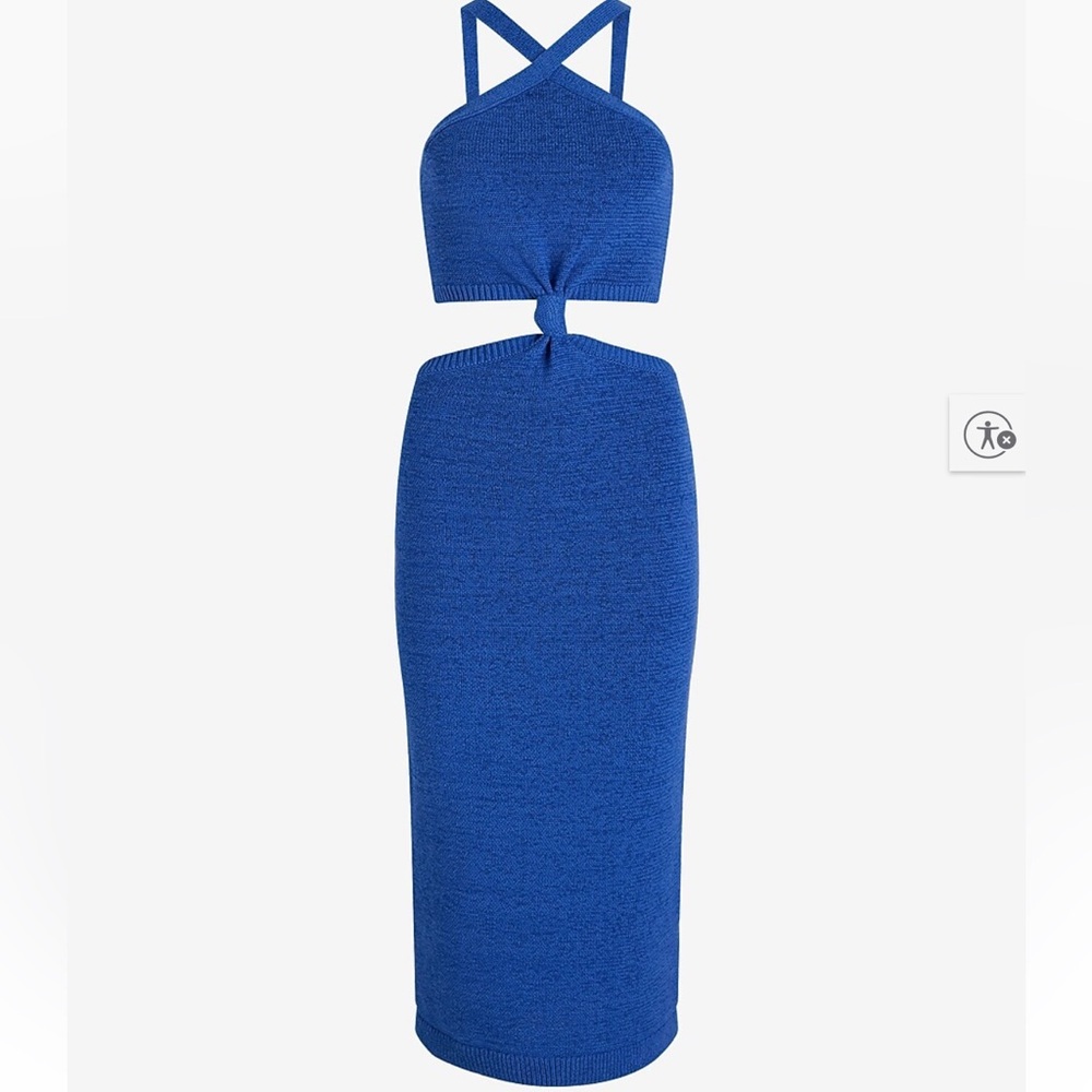 Elegant Blue Women's Dress